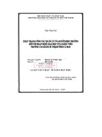 Thực trạng công tác quản lý của người hiệu trưởng đối với hoạt động dạy học của giảng viên trường cao đẳng sư phạm tỉnh cà mau   