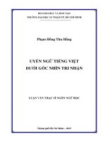 Uyển ngữ tiếng việt dưới góc nhìn tri nhận  
