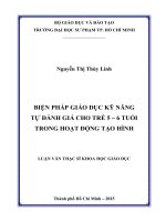 Biện pháp giáo dục kỹ năng tự đánh giá cho trẻ 5   6 tuổi trong hoạt động tạo hình  