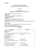 GIÁO án TOÁN lớp 1 BUỔI 2 tuần 11 bộ kết nối tri thức với cuộc sống   NXB   ngốc ngốc 