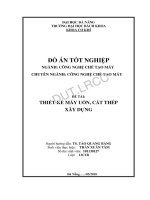 Thiết kế máy uốn, cắt thép xây dựng 