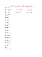 272 bai on tap cac dang toan lop 1 