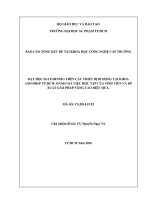 Dạy học m learning trên các thiết bị di động tại khoa anh đại học sư phạm thành phố hồ chí minh  đánh giá việc học tập của sinh viên và đề xuất giải pháp nâng cao hiệu quả 