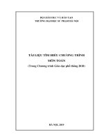 Tai lieu tim hieu chuong trinh mon toan 1 2 