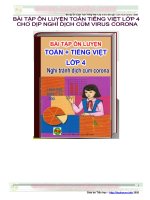 Bai tap on luyen toan lop 4 cho dot nghi cum vius corona 2 