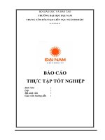 BÁO cáo THỰC tập tốt NGHIỆP NHÀ THUỐC