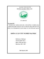 Áp dụng quy trình chăm sóc, nuôi dưỡng và phòng bệnh tổng hợp cho đàn lợn tại trang trại liên kết với công ty cổ phần xuất nhập khẩu biovet xã ngọc lý, huyện tân yên, tỉnh bắc giang 