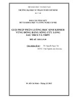 Giải pháp phân luồng học sinh khmer vùng đồng bằng sông cửu long sau trung học cơ sở và trung học phổ thông  báo cáo tổng đề tài khoa học và công nghệ cấp bộ 