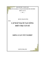 Lắp ráp máy phát sóng hiển thị tần số  