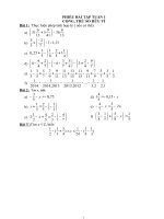 PHIẾU BÀI TẬP TUẦN TOAN 6 HỌC KÌ 1