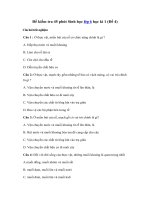 Tải Đề kiểm tra 1 tiết học kì 1 môn Sinh học lớp 6 - Đề 4 - Đề kiểm tra 45 phút môn Sinh lớp 6 có đáp án