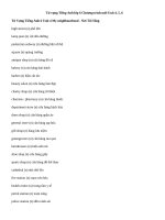 Tải Từ vựng Tiếng Anh lớp 6 Chương trình mới Unit 4, 5, 6 - Để học tốt  Tiếng Anh 6 Thí điểm Unit 4, 5, 6