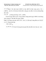 Tải Đề kiểm tra Hình học 1 tiết môn Toán lớp 11 học kì 2 trường THPT Buôn Ma Thuột, Đăk Lắk năm 2014 - 2015 - Đề kiểm tra Toán 1 tiết lớp 11 có đáp án