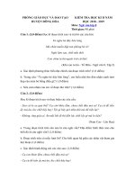 Tải Đề thi học kì 2 lớp 8 môn Ngữ văn Phòng GD&ĐT huyện Đông Hòa năm học 2018 - 2019 - Đề thi Văn lớp 8 học kì 2 năm 2019