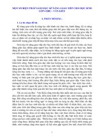 Sáng kiến kinh nghiệm, SKKN - Một số biện pháp giáo dục kĩ năng giao tiếp cho học sinh lớp 4 Bru - Vân Kiều