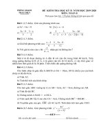 thời gian làm bài 120 phút không kể thời gian giao đề