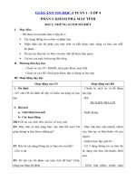 Tải Giáo án Tin học lớp 4 - Tuần 1 - Những gì em đã biết