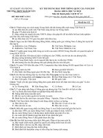 Tải Đề thi thử THPT Quốc gia môn Lịch sử năm 2019 trường THPT Ngô Quyền - Hải Phòng lần 1 - Đề thi minh họa môn Lịch sử có đáp án