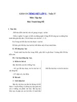Tải Giáo án Tiếng việt 5 tuần 27: Tập đọc - Tranh làng Hồ - Giáo án Tập đọc lớp 5