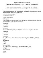 Tải Đáp án câu hỏi hội thi thủ lĩnh thanh niên tài năng - Câu hỏi hội thi Thủ lĩnh thanh niên tài năng