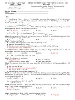 Tải Đề thi thử THPT Quốc gia môn Vật lý năm 2016 tỉnh Yên Bái - Đề thi thử Đại học môn Lý có đáp án chi tiết