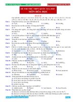 ĐỀ SỐ 18   bộ 35 đề thi thử THPTQG 2020 môn hóa học 