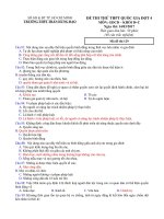 Tải Đề thi thử THPT Quốc gia năm 2017 môn Giáo dục công dân trường THPT Trần Hưng Đạo, thành phố Hồ Chí Minh (Lần 4) - Đề thi thử THPT Quốc gia 2017 môn GDCD có đáp án
