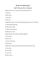 Tải Trắc nghiệm Địa lý 7 Bài 57 - Khu vực Tây và Trung Âu