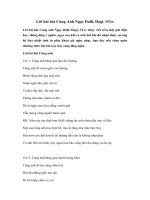 Tải Lời bài hát Cùng Anh Ngọc Dolil, Hagi, STee - Lyrics Cùng anh