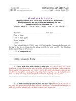 TW - Bản đăng ký học tập và làm theo Bác