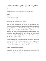 Tải 11 Câu phân tích kế hoạch bài dạy môn Toán cấp THCS - 11 câu kế hoạch dạy học môn Toán Trung học cơ sở