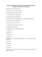 Tải Đề thi thử THPT Quốc gia môn Địa lý năm 2019 trường THPT Nguyễn Trung Thiên - Hà Tĩnh lần 2 - Đề minh họa Địa lý 2019 có đáp án