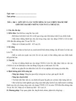 Giáo án (kế hoạch bài học) môn lịch sử  lớp 9 soạn  5 hoạt động theo cv 3280 năm 2020 mới nhất,
