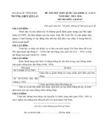 Tải Đề thi thử THPT Quốc gia môn Lịch sử năm 2016 trường THPT Yên Lạc, Vĩnh Phúc (Lần 5) - Đề thi thử đại học môn Sử có đáp án