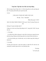 Tải Tập làm văn lớp 3: Báo cáo hoạt động - Giải bài tập SGK Tiếng Việt 3 tập 2