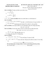 Tải Đề thi giữa học kì 1 môn Toán lớp 10 trường THPT Lý Thái Tổ, Bắc Ninh năm học 2016 - 2017 - Đề kiểm tra giữa kì I môn Toán lớp 10 có đáp án