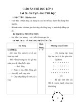 Tải Giáo án Thể dục lớp 1 - Bài 28 - Ôn tập - Bài thể dục