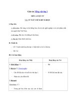 Tải Giáo án Tiếng Việt 2 tuần 33: Luyện từ và câu - Mở rộng vốn từ - Giáo án Luyện từ và câu lớp 2