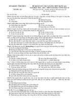 Tải Đề thi thử THPT Quốc gia năm 2017 môn Giáo dục công dân - Sở GD&ĐT Vĩnh Phúc - Đề thi thử trắc nghiệm môn GDCD có đáp án