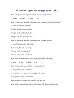 Tải Đề kiểm tra 15 phút học kì 1 môn Sinh học lớp 6 - Đề 3 - Đề kiểm tra 15 phút lớp 6 môn Sinh có đáp án