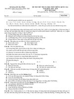 Tải Đáp án đề thi thử THPT Quốc gia môn Hóa học năm 2019 trường THPT Nguyễn Công Trứ - Hà Tĩnh - Đề minh họa Hóa học 2019