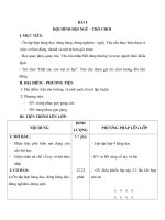 Tải Giáo án Thể dục lớp 1 - Bài 4 - Đội hình đội ngũ - Trò chơi