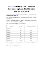 Tải Điểm chuẩn lớp 10 trường THPT chuyên Đại học sư phạm Hà Nội năm học 2019 - 2020 - Điểm chuẩn vào lớp 10 THPT