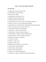 Tải Từ vựng Tiếng Anh lớp 9 Unit 6 Viet Nam Then And Now - Tiếng Anh lớp 9 chương trình mới