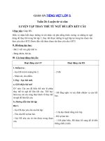 Tải Giáo án Tiếng việt 5 tuần 26: Luyện tập thay thế từ ngữ để liên kết câu - Giáo án Luyện từ và câu lớp 5