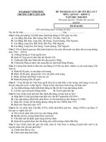 Tải Đề thi thử THPT Quốc gia môn Lịch sử năm 2019 trường THPT Liễn Sơn - Vĩnh Phúc lần 3 - Đề minh họa Lịch sử 2019 có đáp án