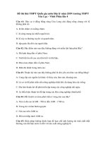 Tải Đề thi thử THPT Quốc gia môn Địa lý năm 2019 trường THPT Yên Lạc - Vĩnh Phúc lần 4 - Đề minh họa Địa lý 2019 có đáp án