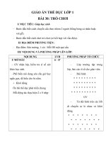 Tải Giáo án Thể dục lớp 1 - Bài 30 - Trò chơi