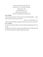 Tải Đề thi thử vào lớp 10 môn Ngữ văn trường THPT chuyên Nguyễn Huệ, Hà Nội năm học 2017 - 2018 lần 1 (hệ chuyên văn) - Đề thi thử vào lớp 10 môn Ngữ văn có đáp án