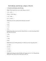 Tải Ôn thi Đại học môn Hóa học có đáp án - Đề số 10 - Để học tốt môn Hóa học lớp 12